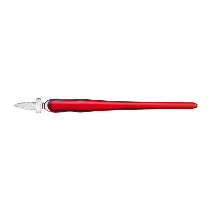 Matsubokkuri Red Glass Fountain Pen - Cherry — nib close-up