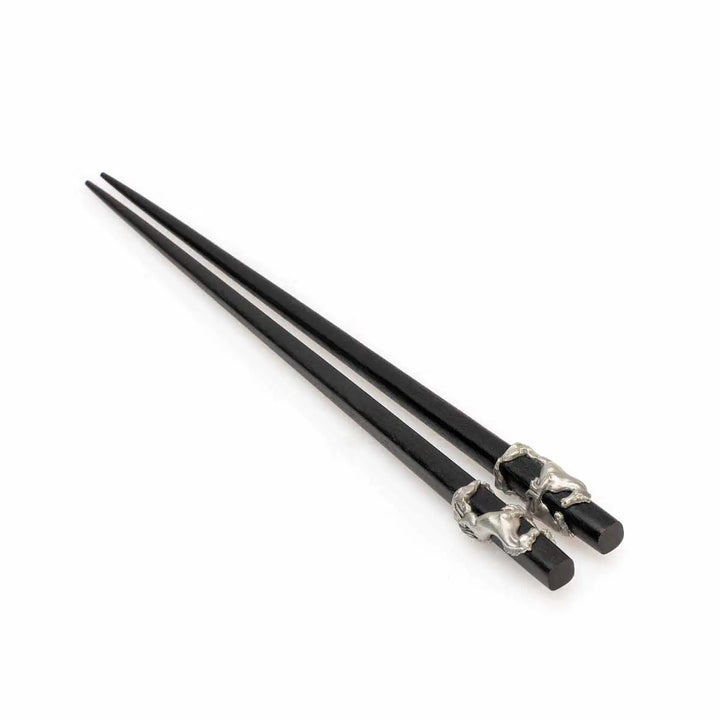 Royal Selangor 2026 Year of the Horse - Chopsticks &amp; Rest Set — side view