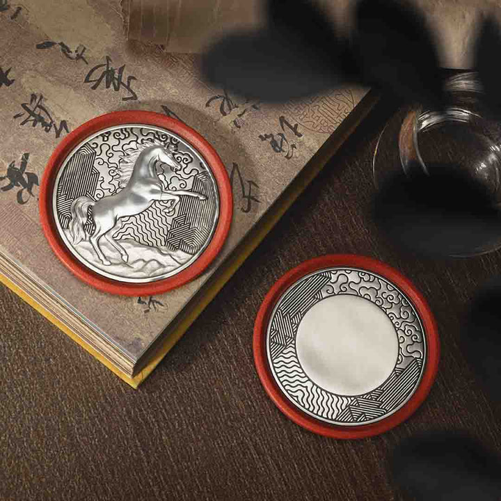 Royal Selangor 2026 Year of the Horse - Coaster — angle view