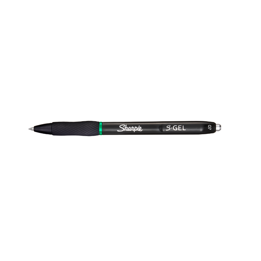 Sharpie Pen S-Gel 0.7mm Retractable - Green — detail view