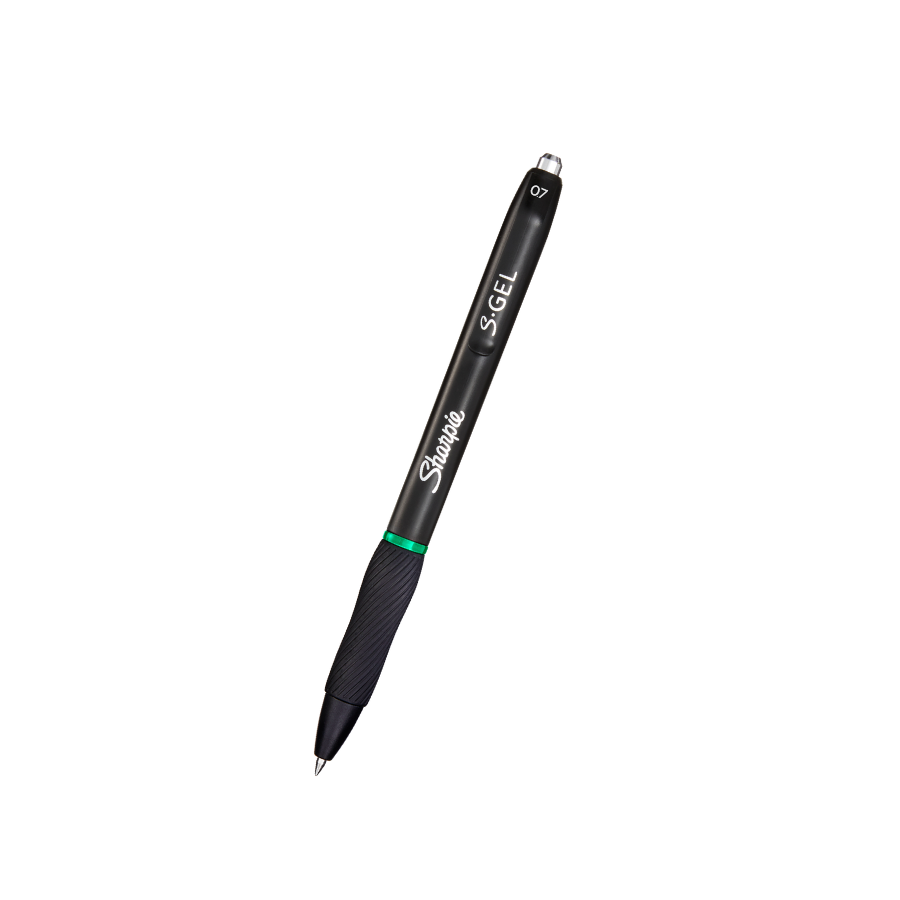 Sharpie Pen S-Gel 0.7mm Retractable - Green — front view