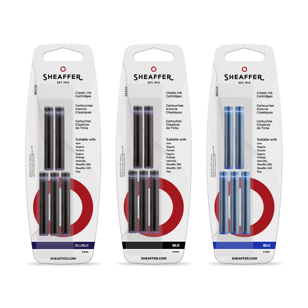 Sheaffer Ink Cartridges (Pack of 5) — bottle front