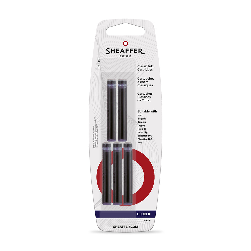 Sheaffer Ink Cartridges (Pack of 5) — bottle at angle