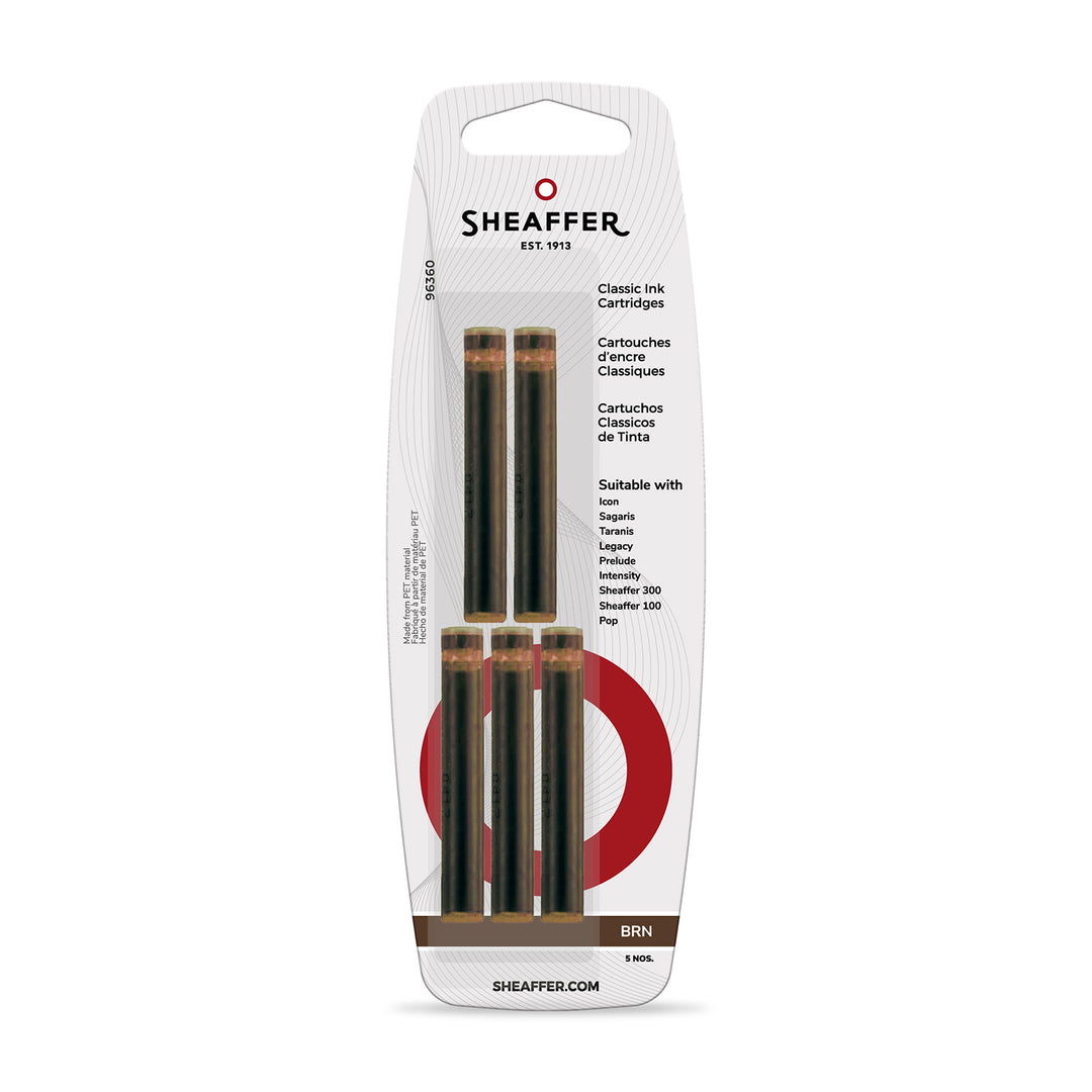 Sheaffer Ink Cartridges (Pack of 5) — label detail