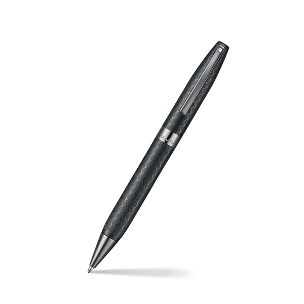 Sheaffer Legacy Chevron 9066 Matte Black Ballpoint Pen with PVD Gunmetal Trims