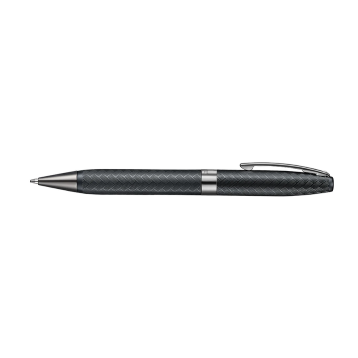 Sheaffer Legacy Chevron 9066 Matte Black Ballpoint Pen with PVD Gunmetal Trims