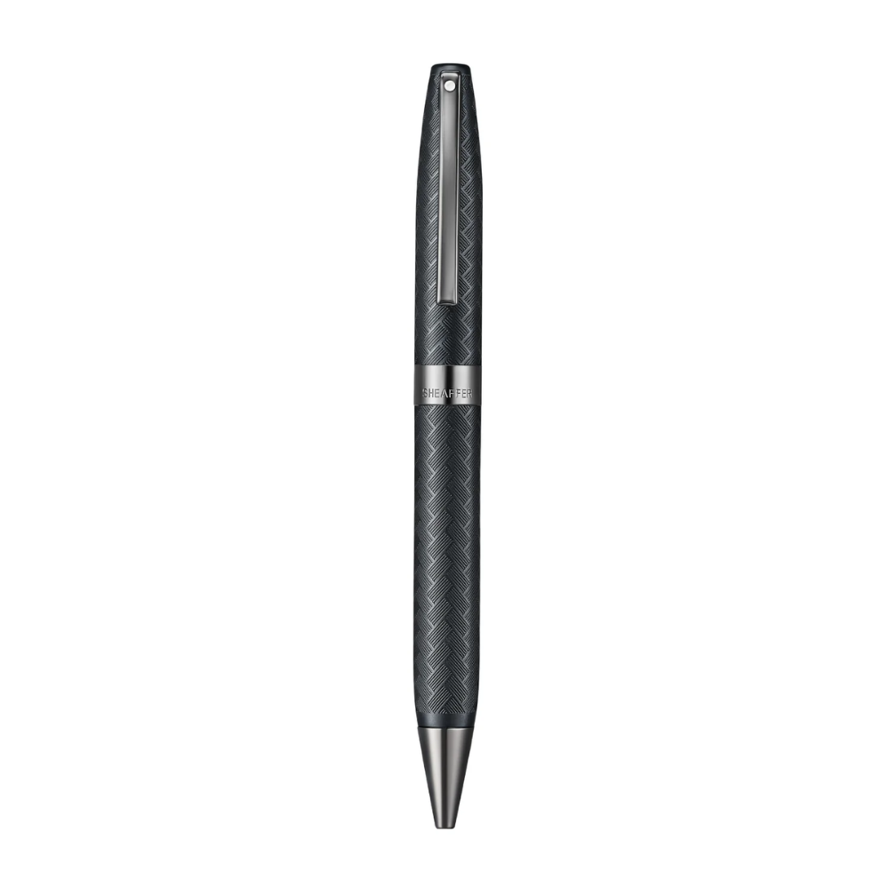 Sheaffer Legacy Chevron 9066 Matte Black Ballpoint Pen with PVD Gunmetal Trims