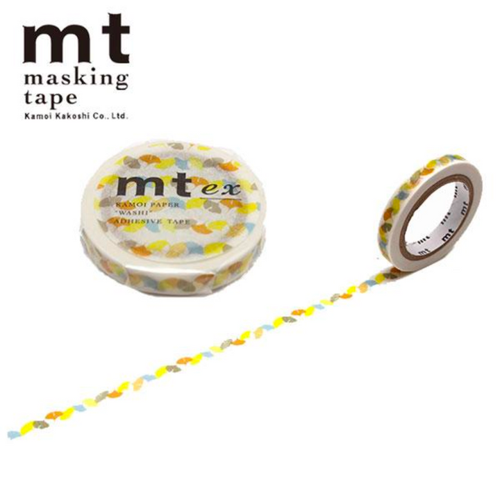 MT EX Washi Tape Ginkgo Line — MT Tape washi tape — decorative Japanese paper tape for journaling and craft, at Cityluxe Singapore