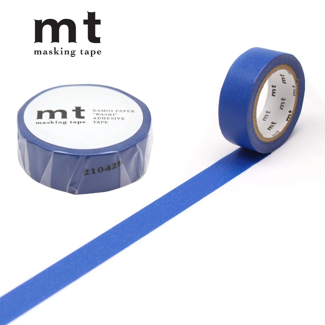 MT Basic Washi Tape Ruri 7m — MT Tape washi tape — decorative Japanese paper tape for journaling and craft, at Cityluxe Singapore