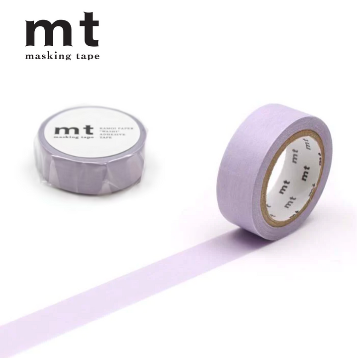 MT Basic Washi Tape Pastel Lavender 7m — MT Tape washi tape — decorative Japanese paper tape for journaling and craft, at Cityluxe Singapore