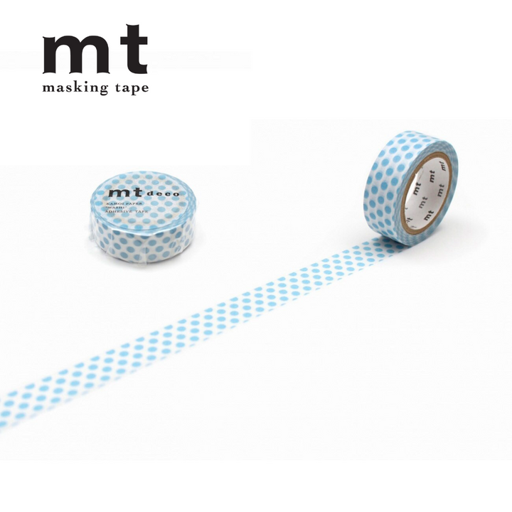MT Deco Washi Tape Dot Ice — MT Tape washi tape — decorative Japanese paper tape for journaling and craft, at Cityluxe Singapore