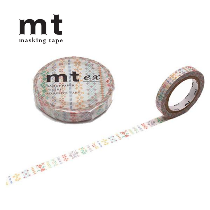 MT Masking Tape EX Washi Tape in Embroidery Line — MT Tape washi tape — decorative Japanese paper tape for journaling and craft, at Cityluxe Singapore