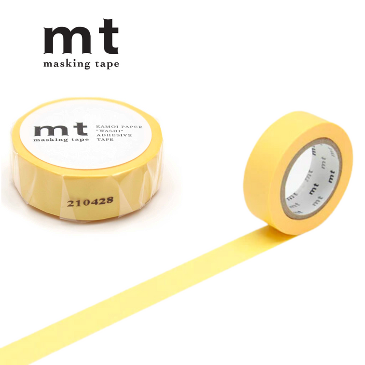 MT Masking Tape Basic Washi Tape in Tamago 7m — MT Tape washi tape — decorative Japanese paper tape for journaling and craft, at Cityluxe Singapore