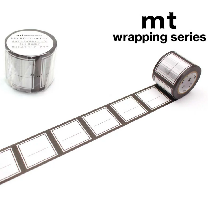 MT Perforated Label Tape in Shikaku Label — MT Tape washi tape — decorative Japanese paper tape for journaling and craft, at Cityluxe Singapore