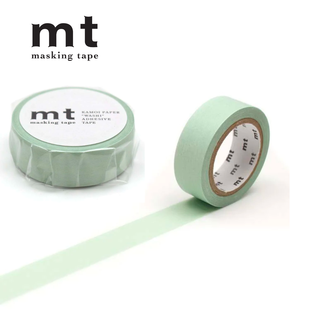 MT Masking Tape Basic Washi Tape in Pastel Ivy 7m — MT Tape washi tape — decorative Japanese paper tape for journaling and craft, at Cityluxe Singapore