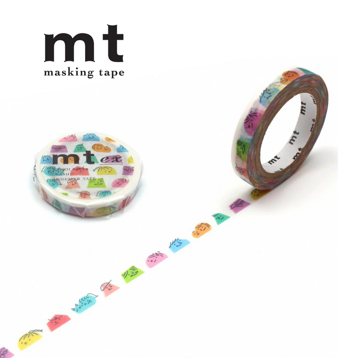 MT EX Washi Tape in Half Face — MT Tape washi tape — decorative Japanese paper tape for journaling and craft, at Cityluxe Singapore