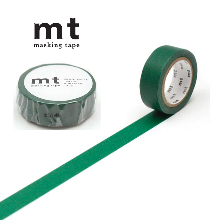 MT Masking Tape Basic Washi Tape in Peacock 7m — MT Tape washi tape — decorative Japanese paper tape for journaling and craft, at Cityluxe Singapore