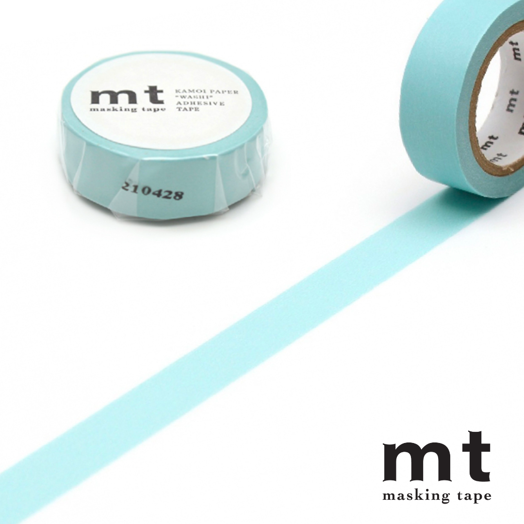 MT Masking Tape Basic Washi Tape in Baby Blue 7m — MT Tape washi tape — decorative Japanese paper tape for journaling and craft, at Cityluxe Singapore