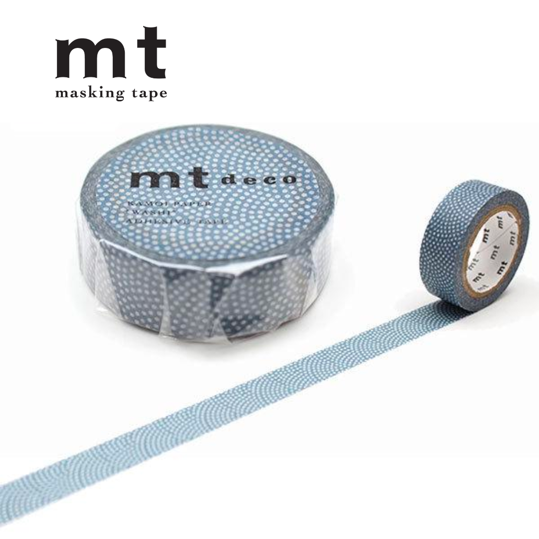 MT Masking Tape Deco Washi Tape in Samekomon Asaginezu — MT Tape washi tape — decorative Japanese paper tape for journaling and craft, at Cityluxe Singapore
