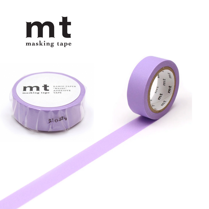MT Basic Washi Tape in Lavender 7m — MT Tape washi tape — decorative Japanese paper tape for journaling and craft, at Cityluxe Singapore
