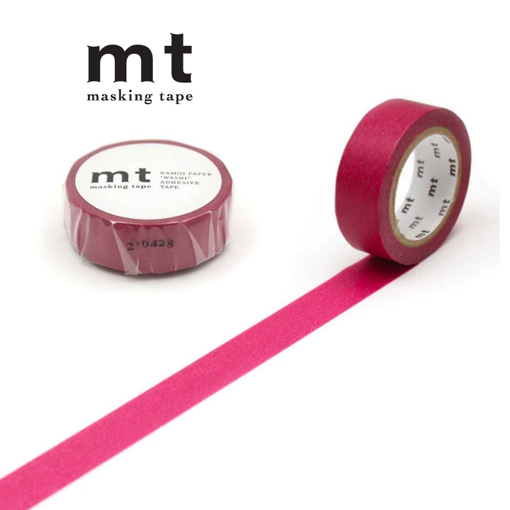 MT Basic Washi Tape in Wine 7m — MT Tape washi tape — decorative Japanese paper tape for journaling and craft, at Cityluxe Singapore