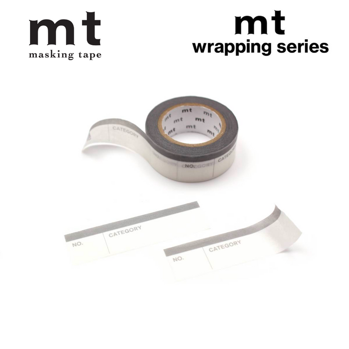 MT Perforated Label Tape in Number &amp; Category — MT Tape washi tape — decorative Japanese paper tape for journaling and craft, at Cityluxe Singapore