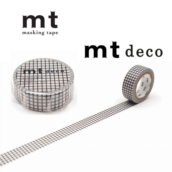 MT Deco Washi Tape in Hougan Black — MT Tape washi tape — decorative Japanese paper tape for journaling and craft, at Cityluxe Singapore