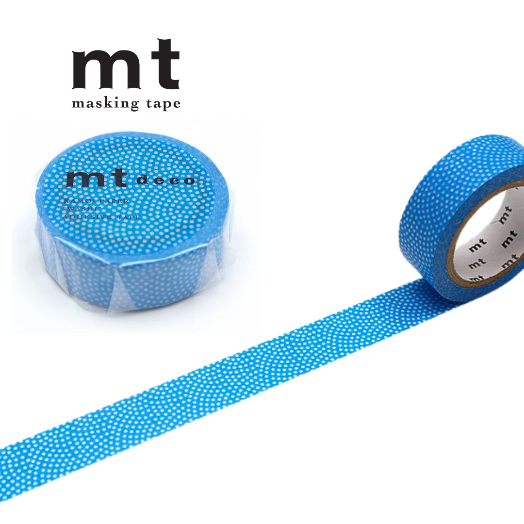 MT Deco Washi Tape in Samekomon Tsuyukusa — MT Tape washi tape — decorative Japanese paper tape for journaling and craft, at Cityluxe Singapore