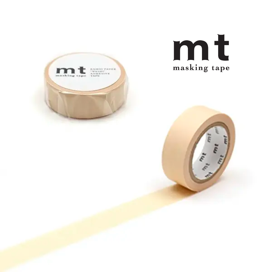 MT Basic Washi Tape in Pastel Marigold 7m — MT Tape washi tape — decorative Japanese paper tape for journaling and craft, at Cityluxe Singapore