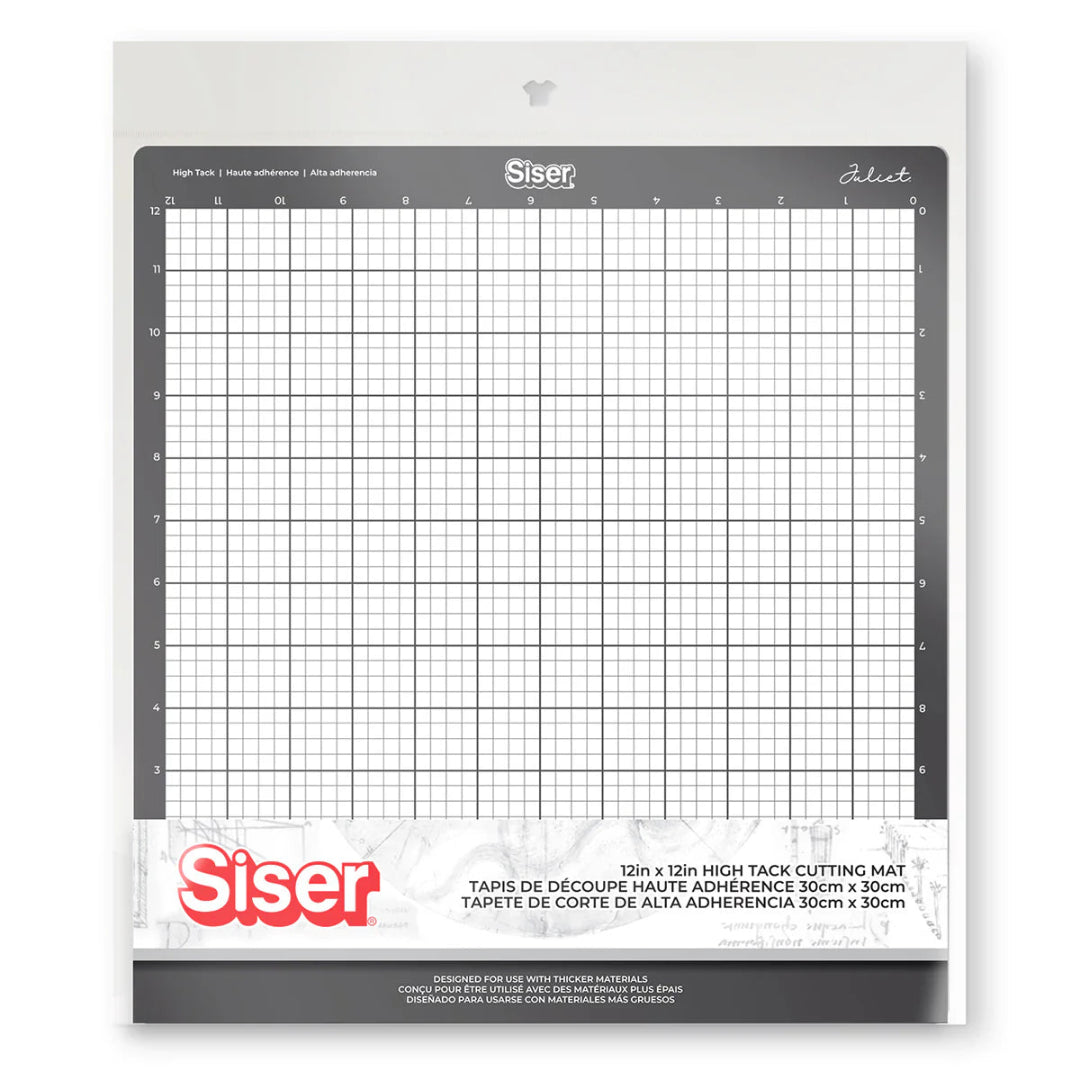 Siser High Tack Cutting Mat 12x12 inches – strong adhesive cutting mat for thick HTV and vinyl.
