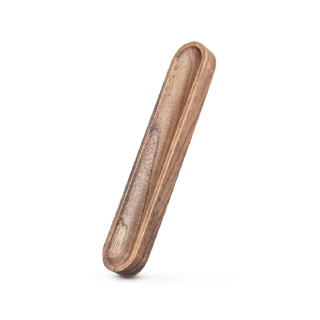 Stilform Wooden Holder - American Walnut - Keeps your Pen Safe — front view