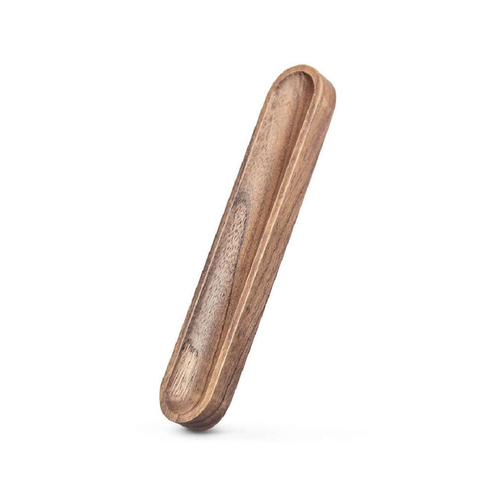 Stilform Wooden Holder - American Walnut - Keeps your Pen Safe — front view