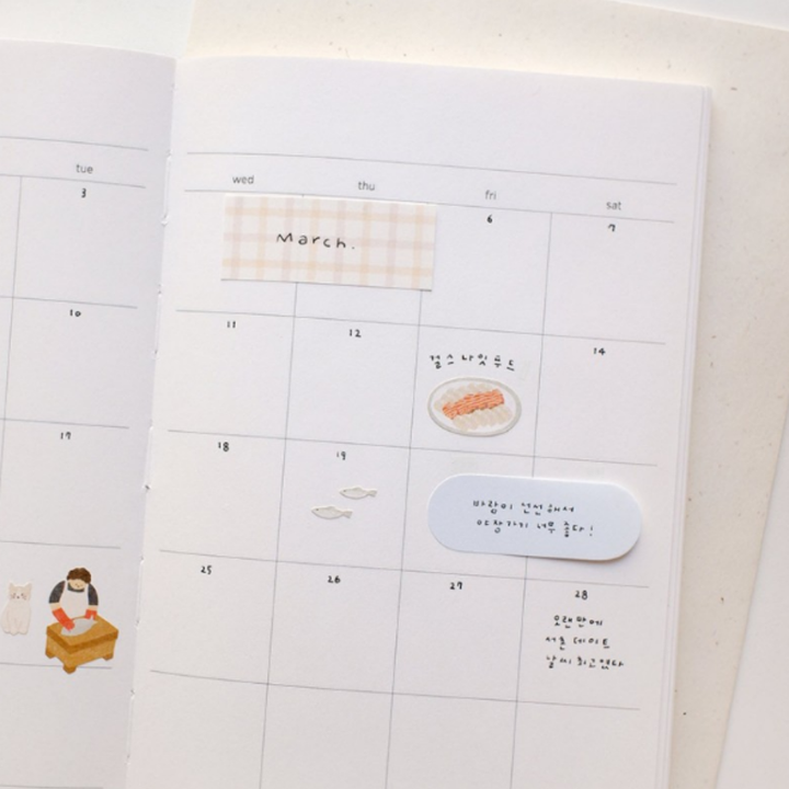 Suatelier Daily Deco Sticker – Fish Market — with packaging