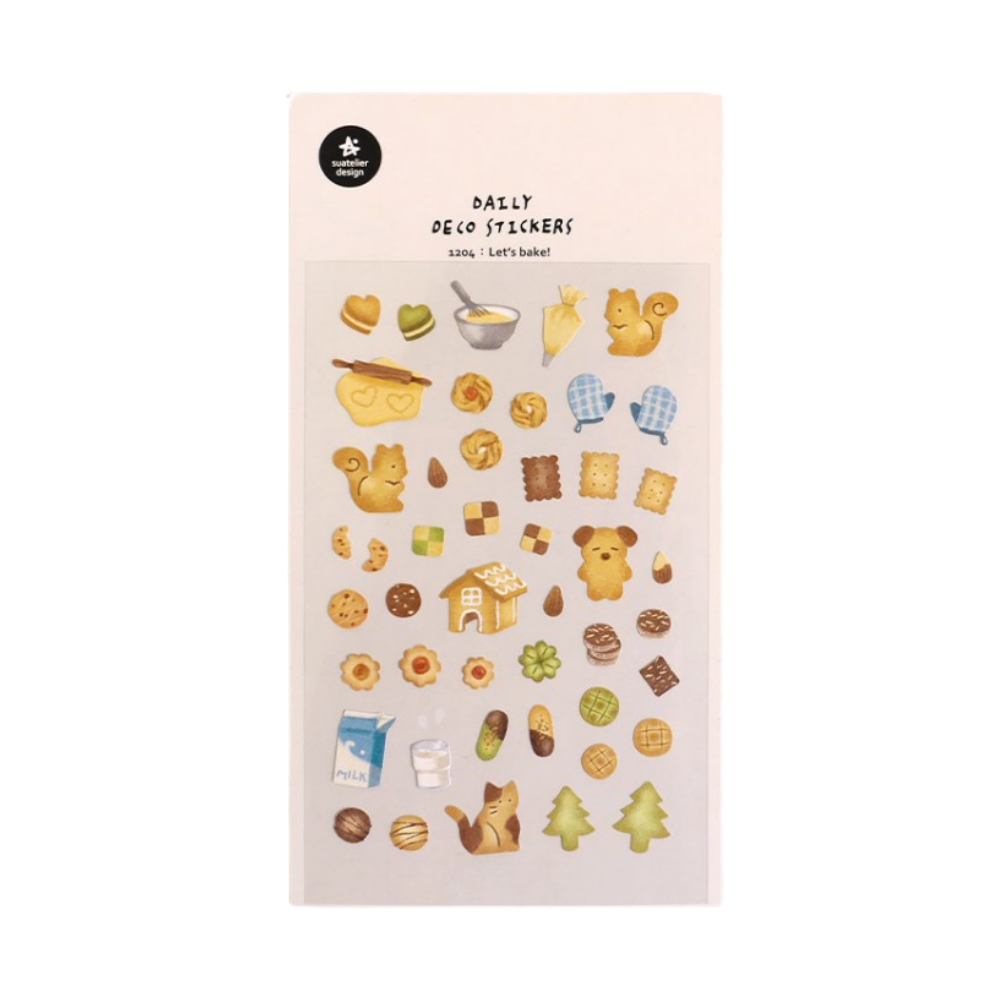 Suatelier Daily Deco Sticker - Let's Bake! — front view