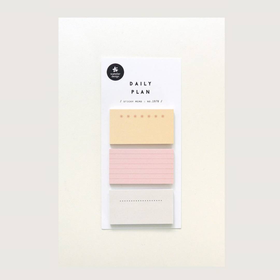 Suatelier Daily Plan.64 Sticky Notes — side view