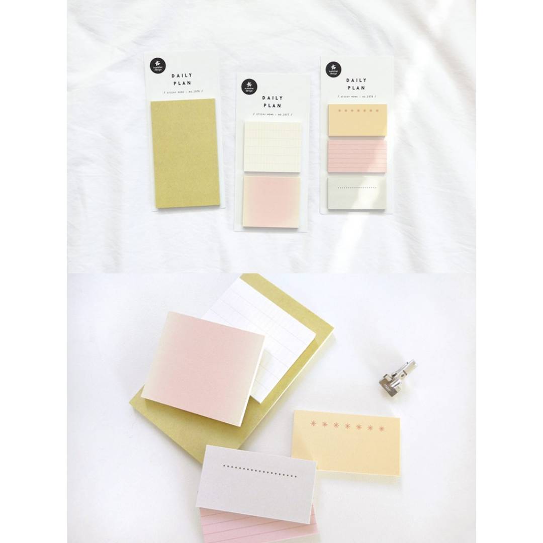 Suatelier Daily Plan.64 Sticky Notes — with packaging