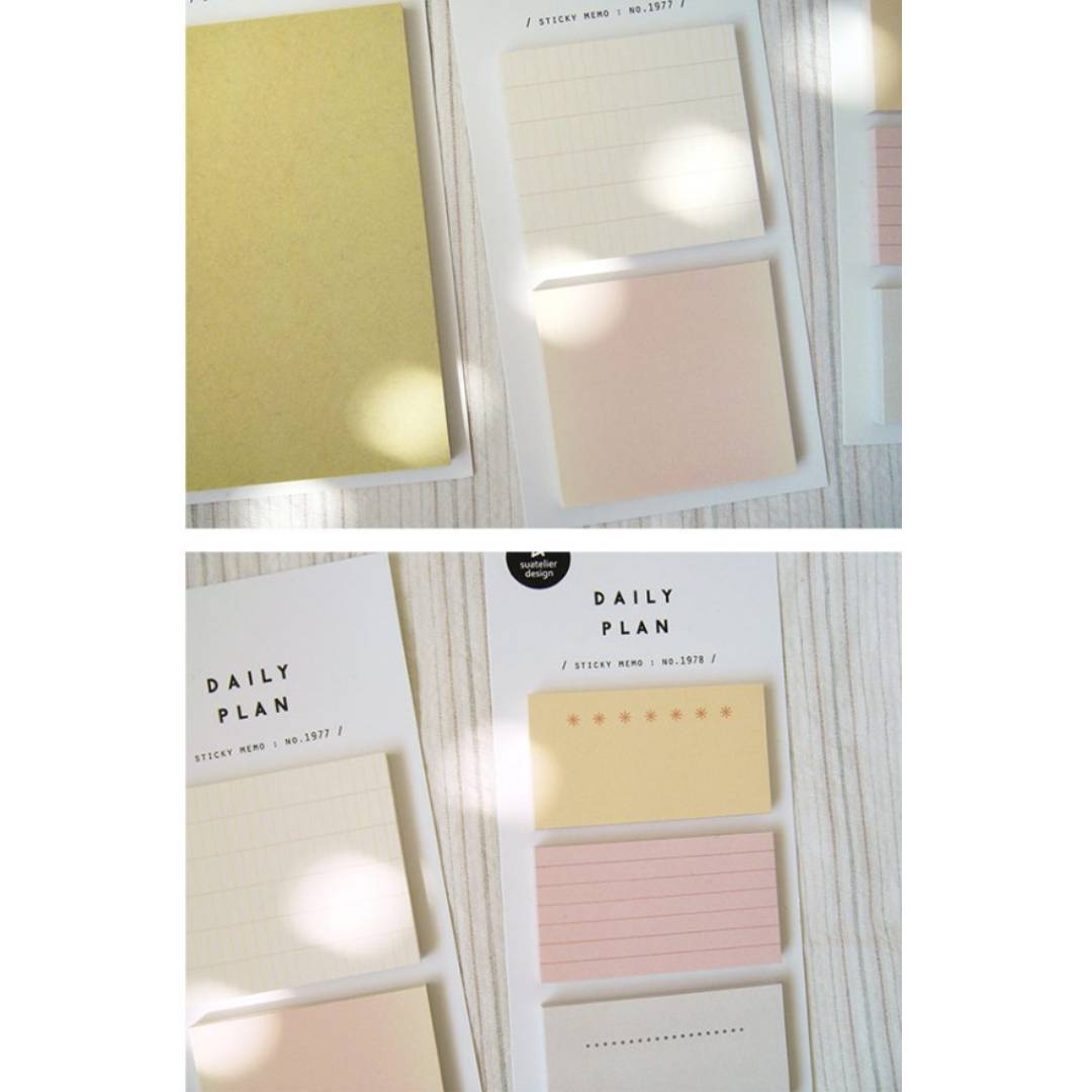 Suatelier Daily Plan.64 Sticky Notes — in use