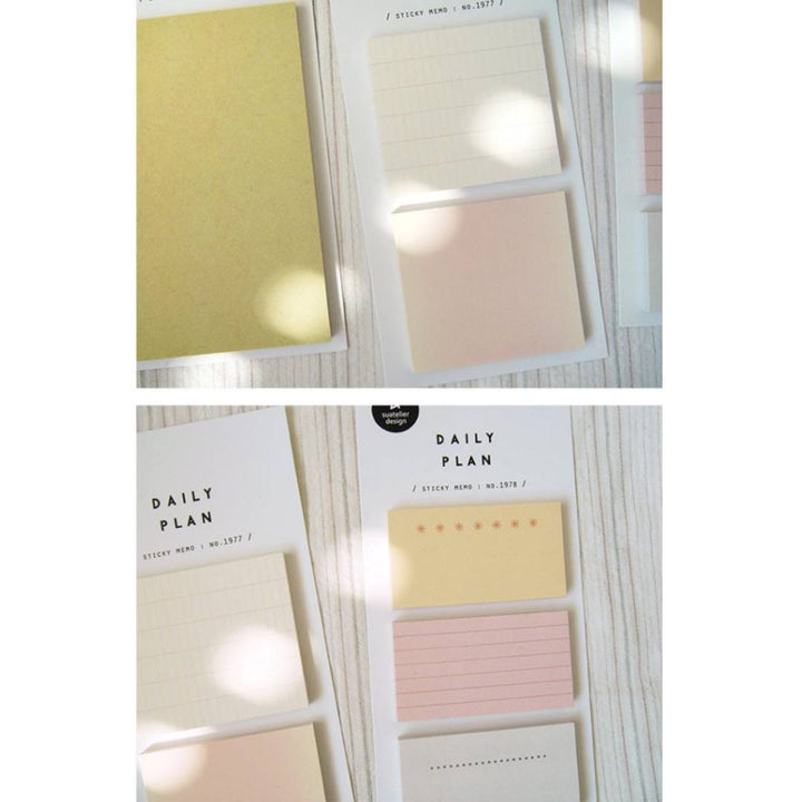 Suatelier Daily Plan.64 Sticky Notes — in use