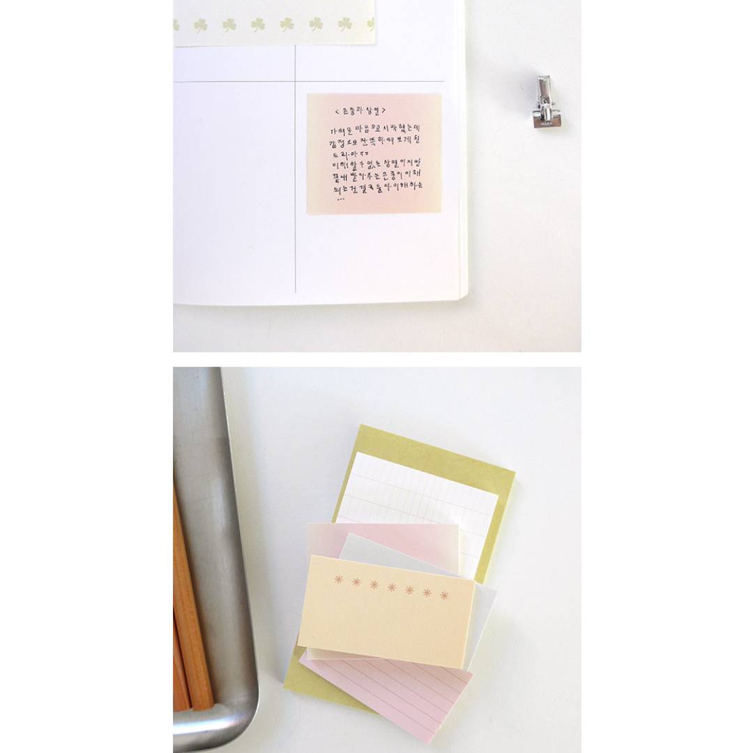 Suatelier Daily Plan.64 Sticky Notes — angle view