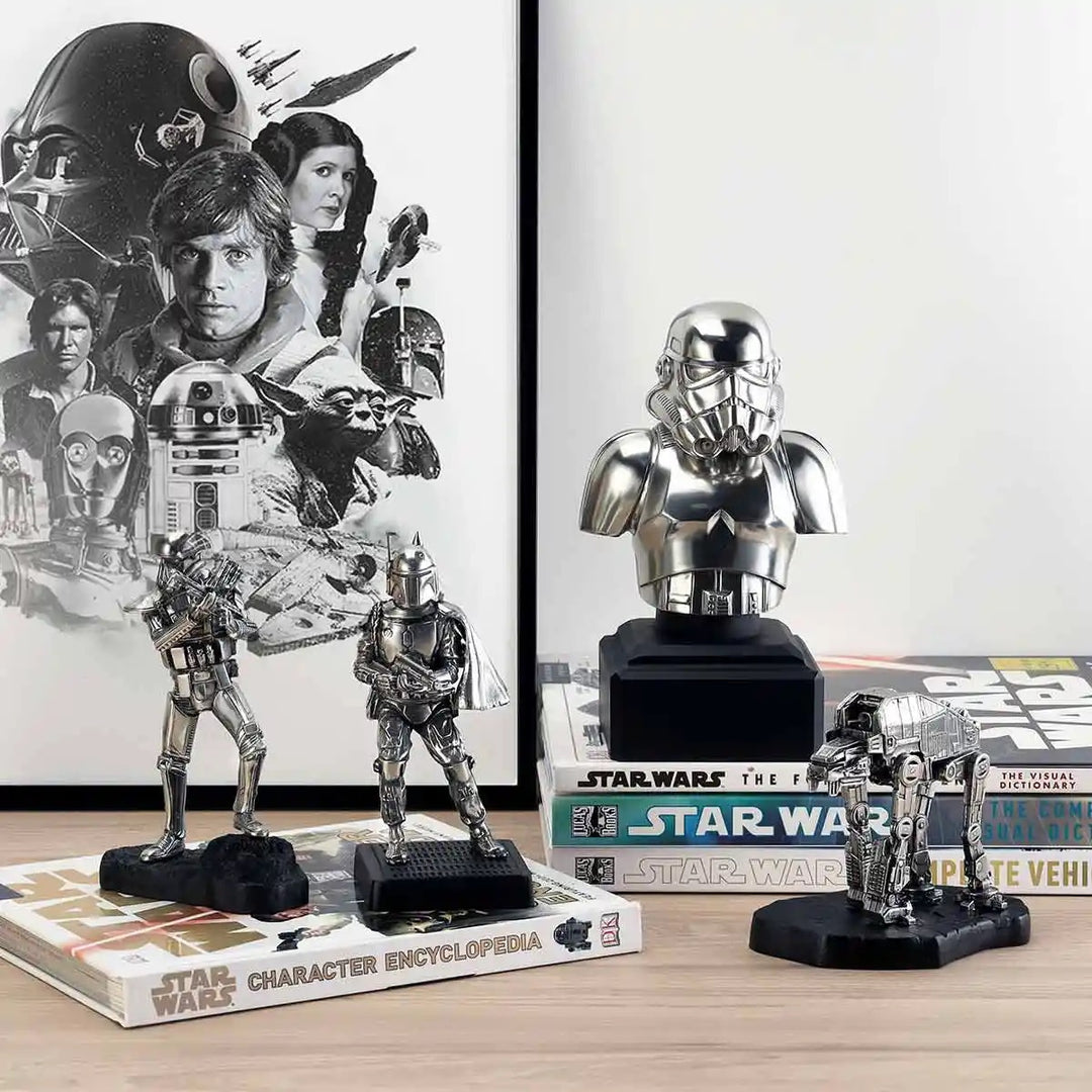 Royal Selangor Starwars Figurine - Boba Fett — in use