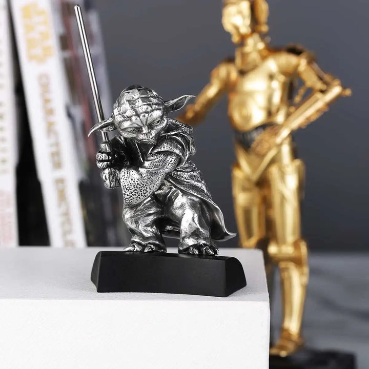 Royal Selangor Starwars Figurine - Yoda — in use