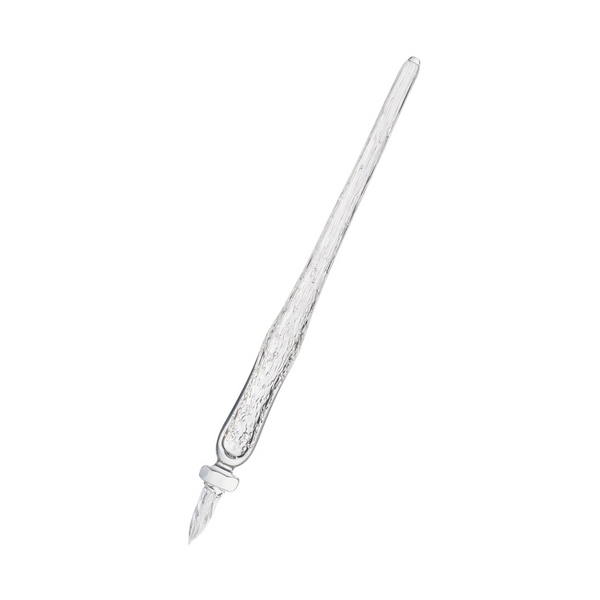 Matsubokkuri Tsubutsubu Glass Fountain Pen - Clear — capped