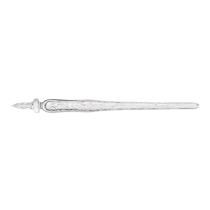 Matsubokkuri Tsubutsubu Glass Fountain Pen - Clear — nib close-up