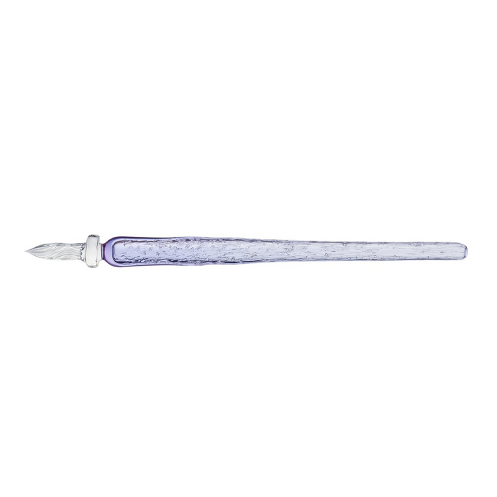 Matsubokkuri Tsubutsubu Glass Fountain Pen - Clear Blue — nib close-up