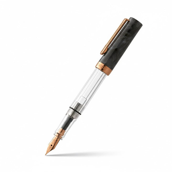 TWSBI ECO Black Marble with Bronze Fountain Pen — TWSBI fountain pen — precision nib writing instrument, at Cityluxe Singapore stationery store