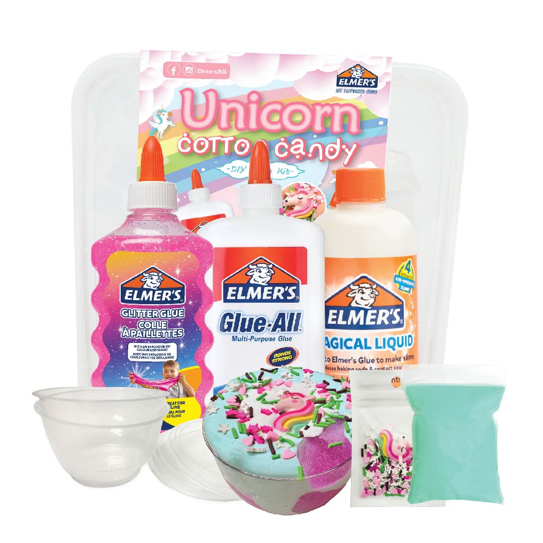 Elmer’s Slime DIY Kit - Unicorn Cotton Candy — front view