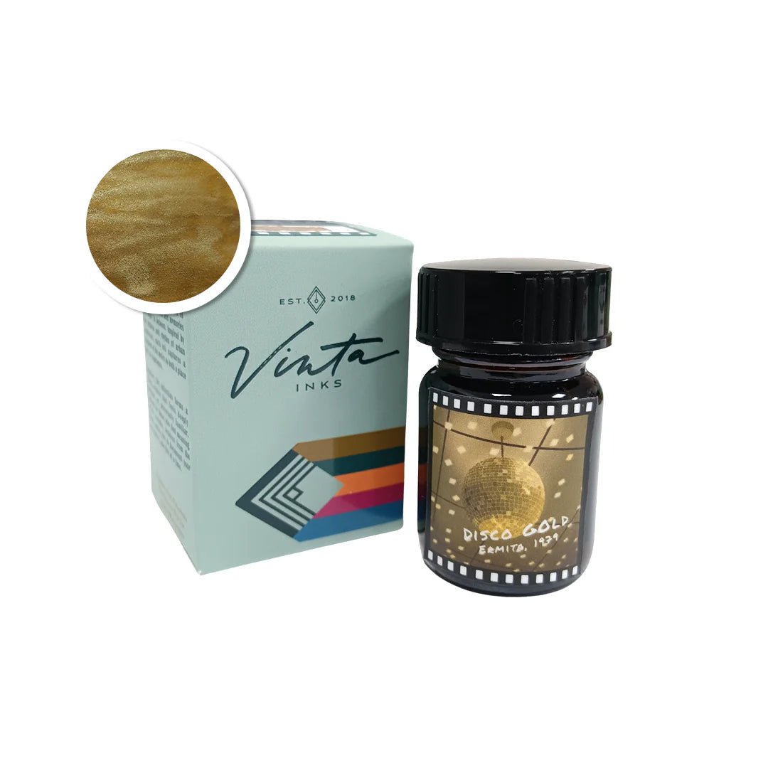 Vinta Inks 15ml Disco Gold (Ermita 1979) — bottle front