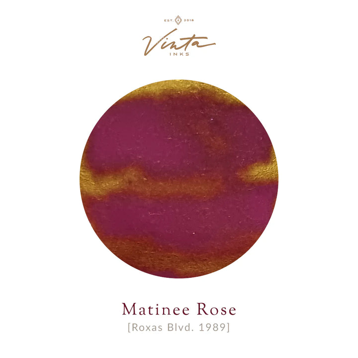 Vinta Inks 15ml Matinee Rose (Roxas Boulevard 1989) — bottle at angle