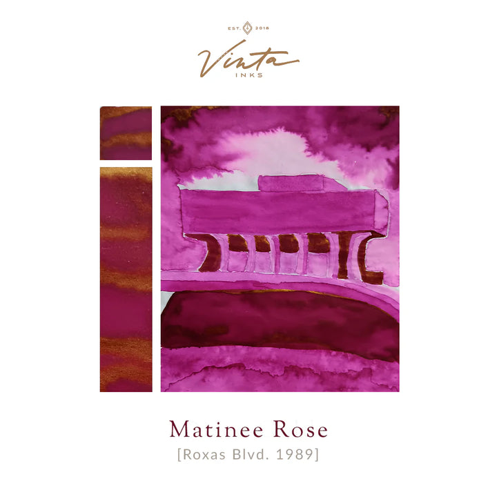 Vinta Inks 15ml Matinee Rose (Roxas Boulevard 1989) — cap detail