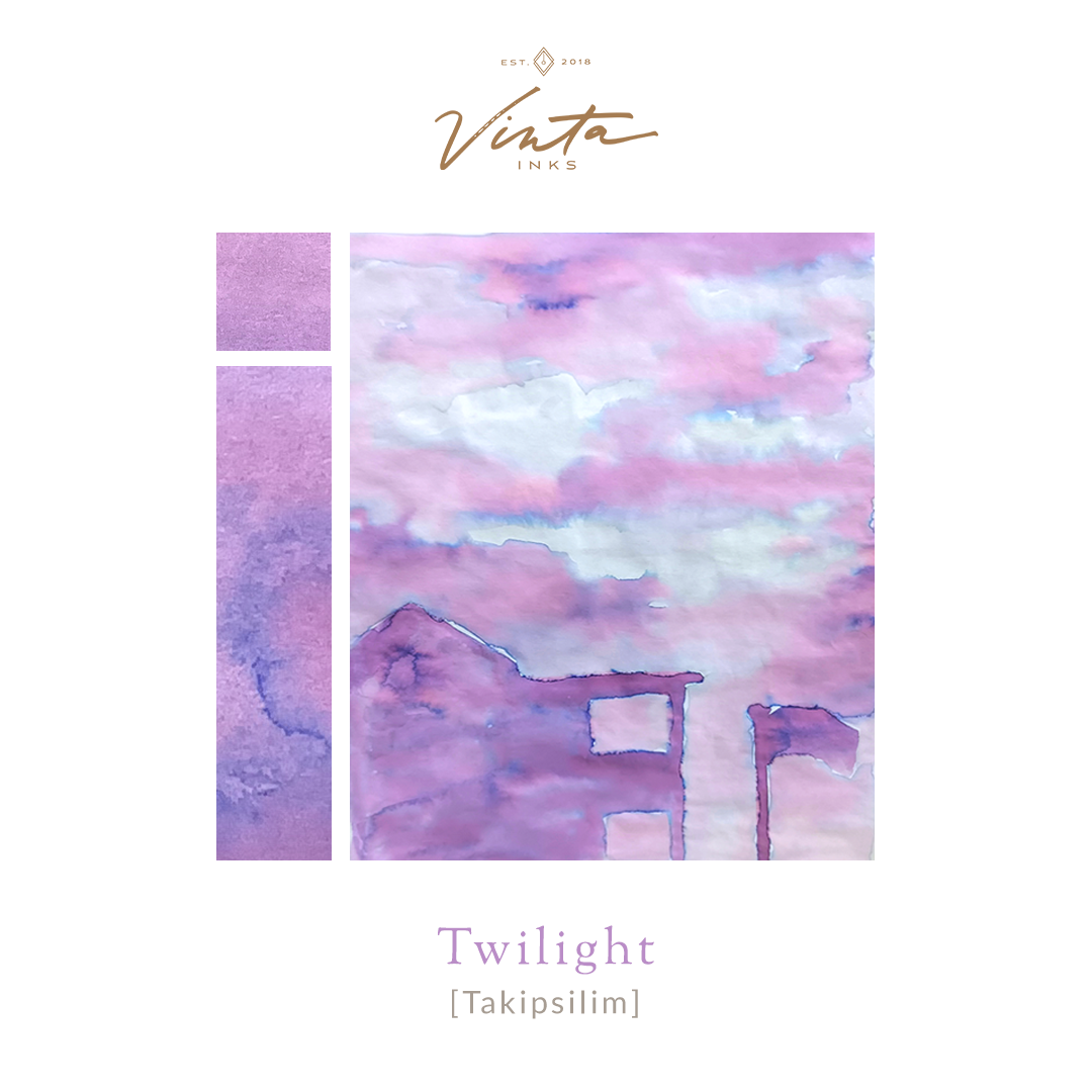 Vinta Inks Homeroom 30ml Bottled Ink - Twilight [Takipsilim] — bottle at angle